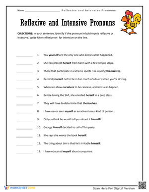 Identify Pronouns with This Worksheet Activity