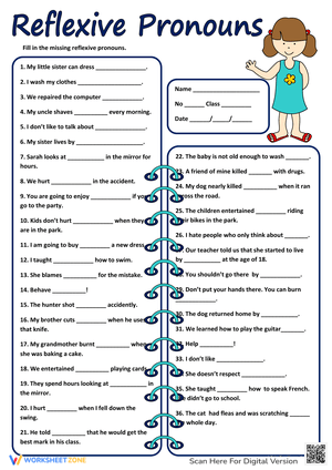 Fill In Reflexive Pronouns