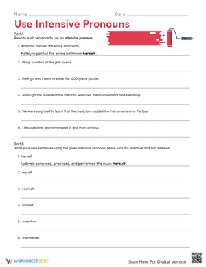 Use Intensive Pronouns Correctly