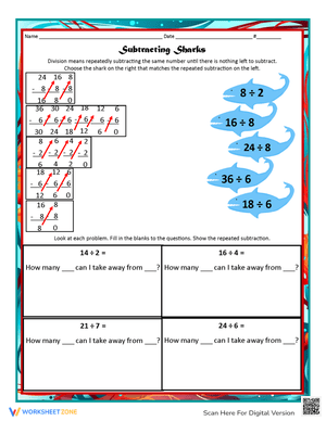 Practice Repeated Subtraction