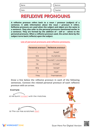 Practice Reflexive & Possessive Pronouns