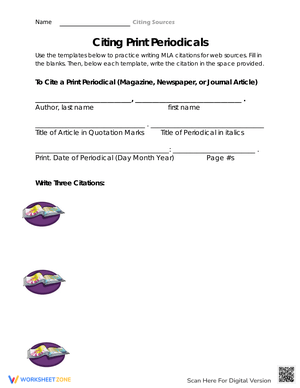 Citing Print Periodicals