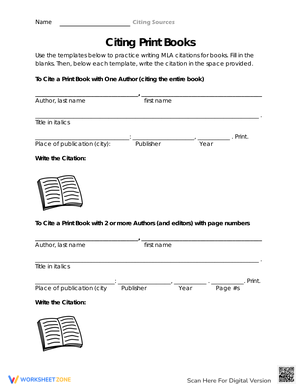 Citing Print Books: MLA Citation Guide