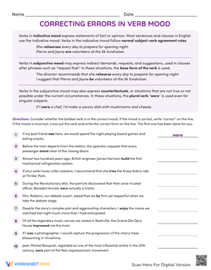 Correcting Errors in Verb Mood