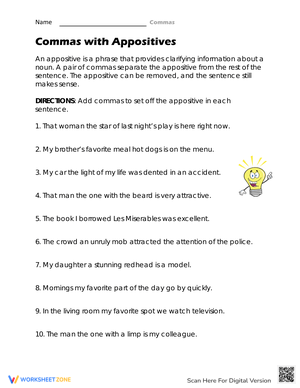 Identifying and Using Appositives