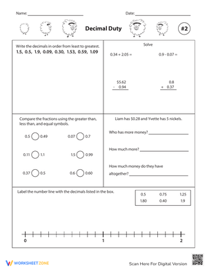 Decimal Operations Practice