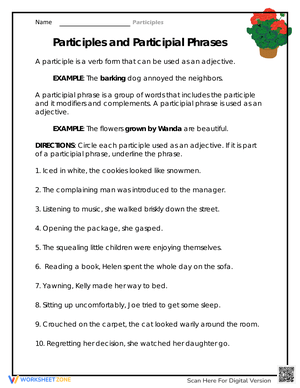 Participial Phrases