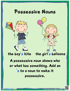 Possessive Nouns Pack Practice Worksheets