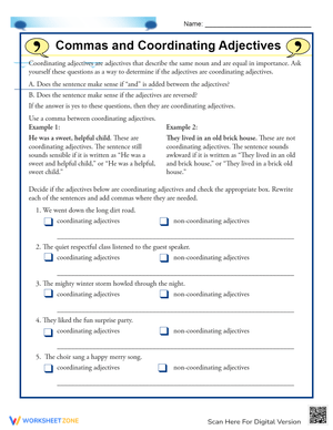Commas with Coordinating Adjectives