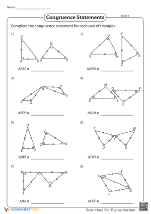 Understanding Congruence Statements: A Geometry Guide