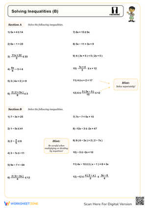 Solving Inequalities: Practice and Techniques