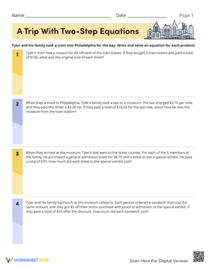 Solve Two-Step Equations: A Fun Trip