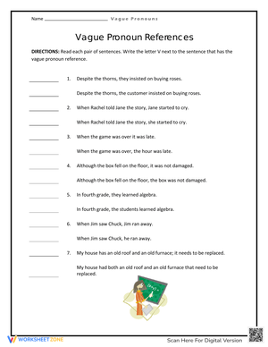 Identifying Vague Pronoun References