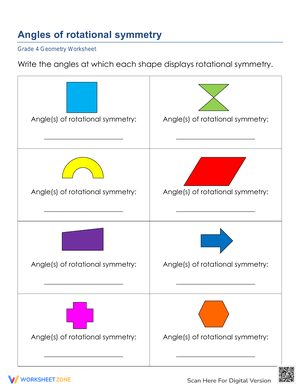 Identifying Angles of Rotational Symmetry