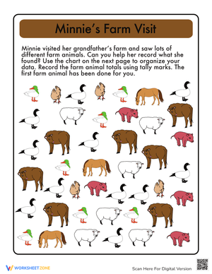 Tally Mark Practice on the Farm