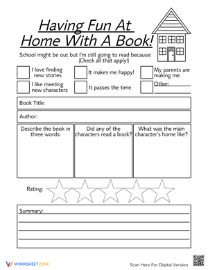 Reading Comprehension: Having Fun at Home