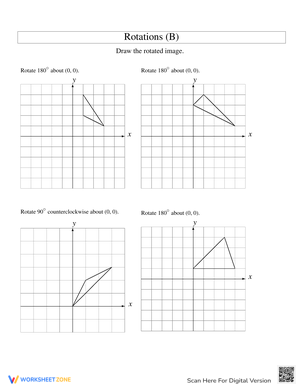 Rotation Practice: Geometry Worksheet