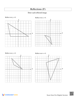 Reflection Over Axis Worksheet: Geometry Practice