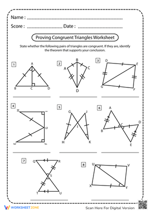 Proving Congruent Triangles