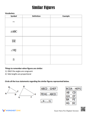 Understanding Similar Figures Notes