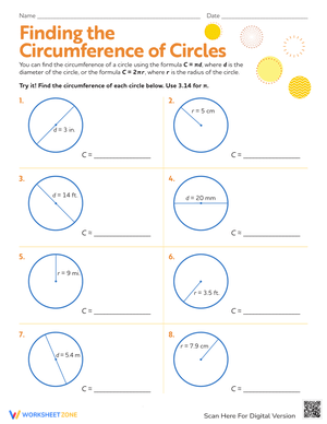 Finding the Circumference of Circles