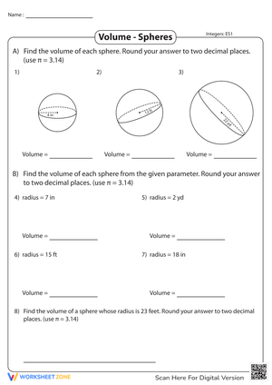 Volume of a Sphere with Integers