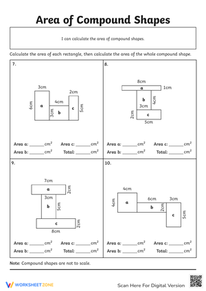 Calculate the Area of Compound Shapes