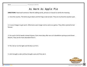 Figurative Language: Similes Worksheet