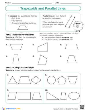 Trapezoids and Parallel Lines Exploration