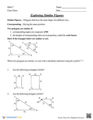 Exploring Similar Figures