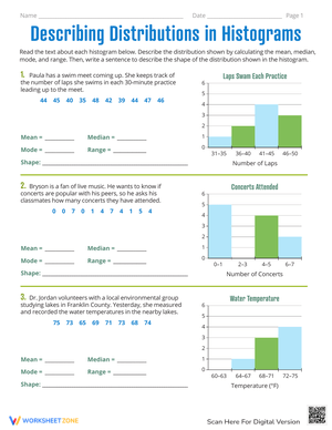 Describing Distributions in Histograms