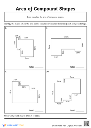 Practice Area of Compound Shapes