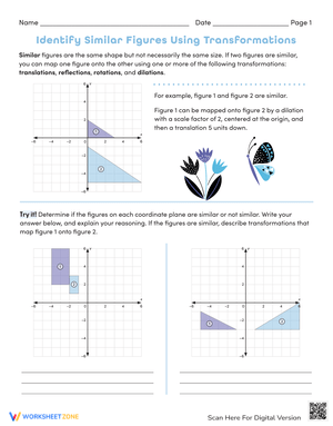 Identify Similar Figures Using Transformations