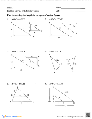 Problem Solving with Similar Figures