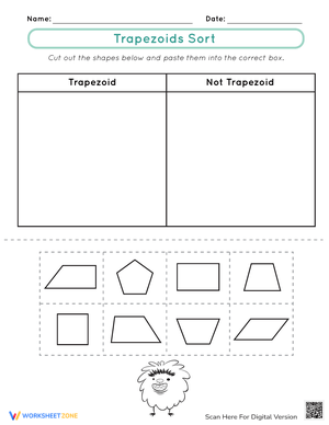 Trapezoids Sort Activity: Geometry