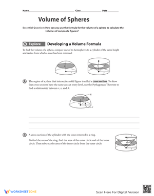 Volume of Spheres: Step-by-Step