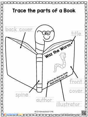 Trace the Parts of a Book