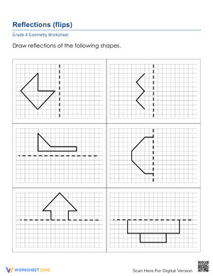 Drawing Reflections Worksheet