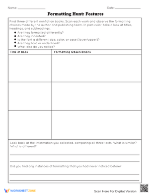 Learn Formatting Features with a Fun Hunt