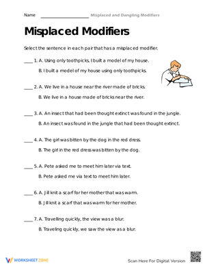 Correcting Dangling Modifiers in Sentences