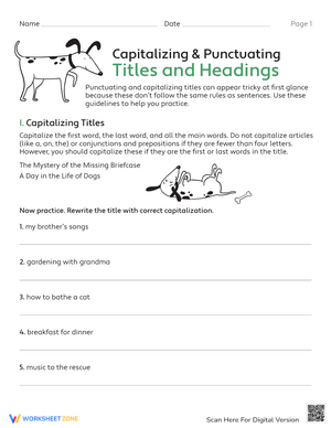 Capitalizing Titles and Headings