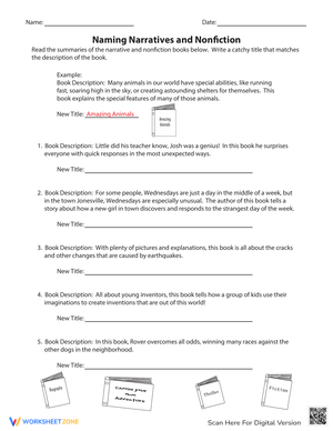 Naming Narratives and Nonfiction