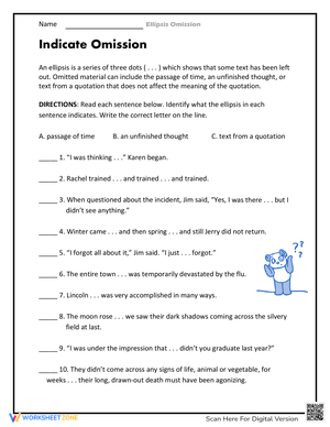 Understanding Omission: Identifying Missing Parts