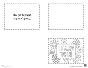 Homemade Thank You Card