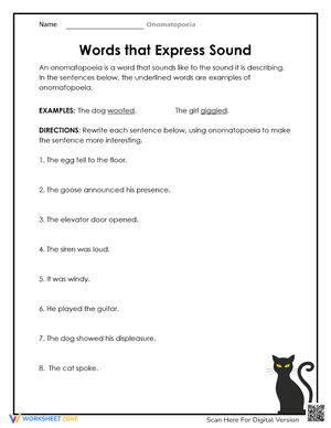 Sound Words: Words that Express Sound