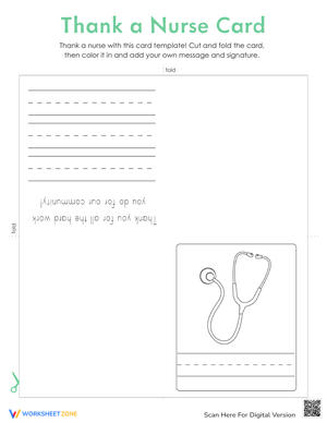 Thank a Nurse Card