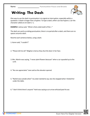 Writing with the Dash: Punctuation Guide