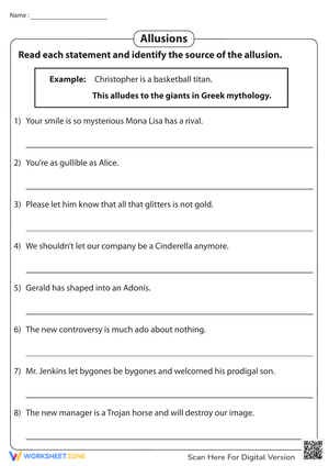 Identify Allusions: Source Identification