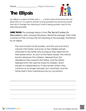 Ellipsis Usage Worksheet