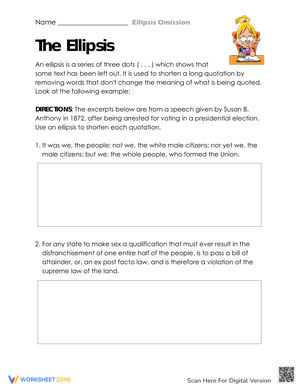 Understanding the Ellipsis: Worksheet on Usage